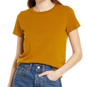 Madewell t-shirt, antique gold, XS